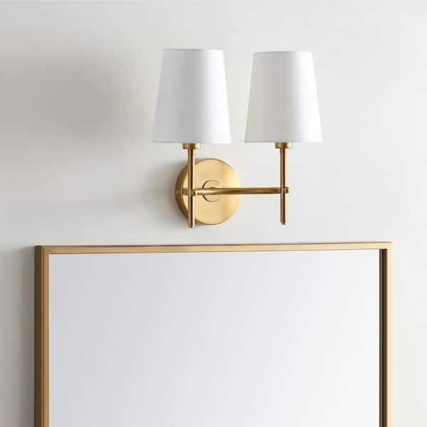 Barrett 2-Light Brass Gold Indoor Sconce