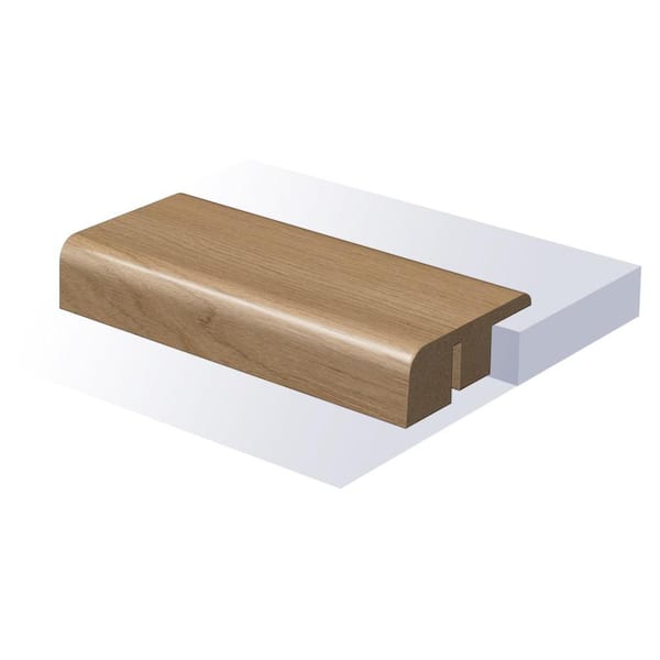 Flowing La Jolla End Cap 0.6 in T x 94 in. L x 1.465 in. W Smooth Wood Look Laminate Moulding/Trim