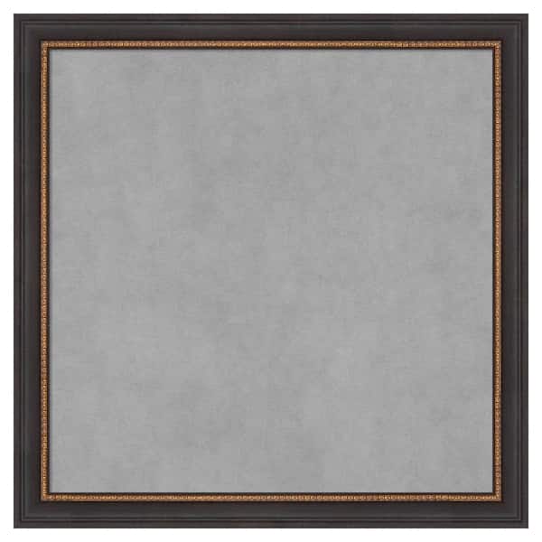 Amanti Art Ashton Black 23 in. x 23 in. Framed Magnetic Board