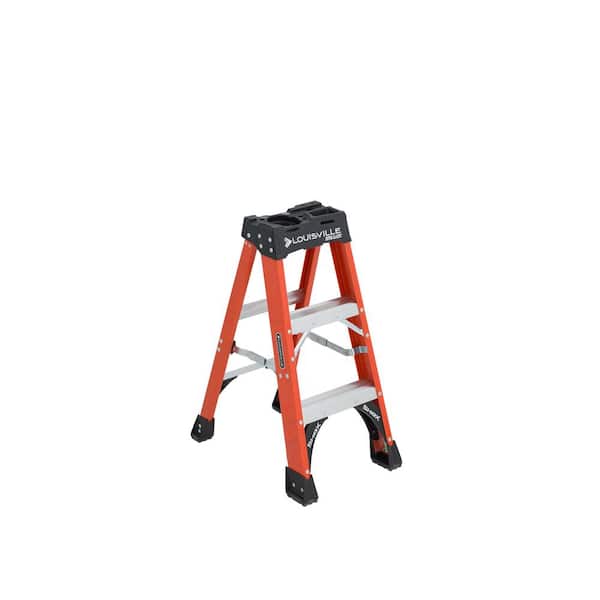 Louisville Ladder 3 ft. Fiberglass Step Ladder with 375 lbs. Load Capacity Type IAA Duty Rating