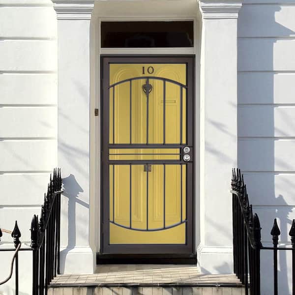 36 in. x 80 in. 555 Series Tuscany Copper Vein Steel Prehung Security Door