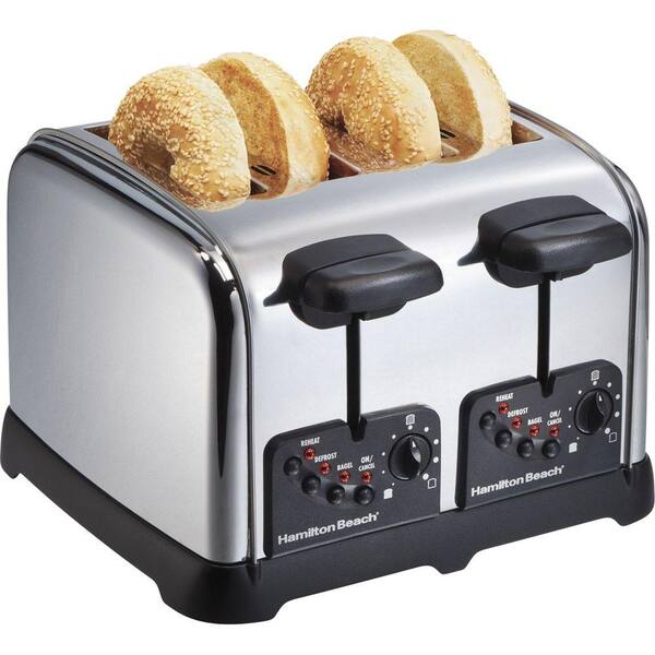 Hamilton Beach Classic Chrome 4-Slice Extra-Wide Slot Toaster-DISCONTINUED