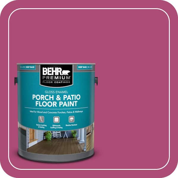 1 gal. #100B-7 Hot Pink Gloss Enamel Interior/Exterior Porch and Patio Floor Paint