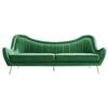 Crawford Tufted Sofa, Emerald Green – Astar Furniture