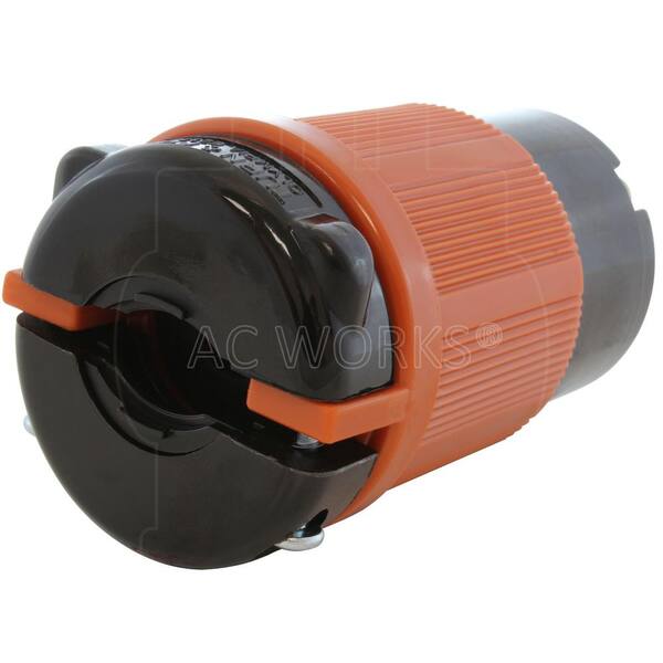 AC WORKS L15-20R 20A 250V 3-Phase 4-Prong Locking Female Connector