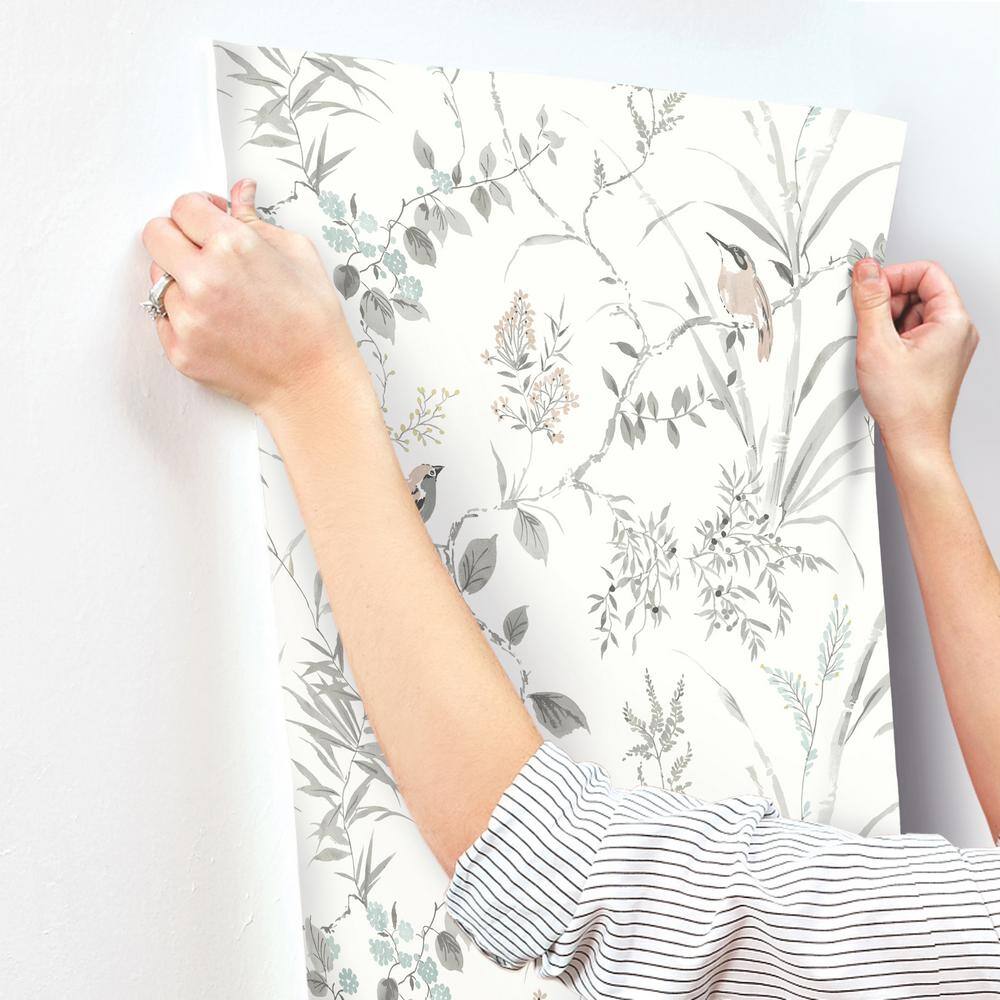 Imperial Garden Neutral Botanical Non-Woven Wallpaper