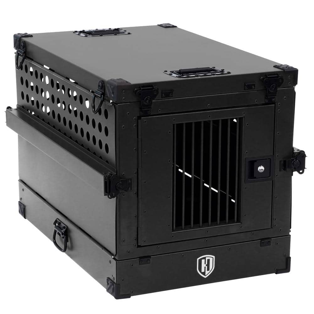Hercules Safe Vehicle Transport Dog Crate with Heavy Duty Aluminum