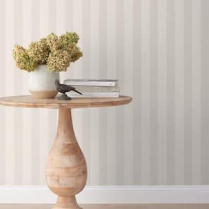 Ava Stripe Natural Non-Pasted Wallpaper Roll (Covers 52 sq ft)