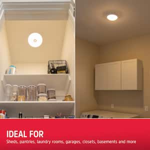 Battery Operated Motion-Activated LED Ceiling Night Light, 1 Bulb, 1-Pack