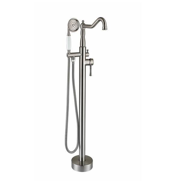 Hand Shower In Brushed Nickel, Bathtub Faucet With Hand Shower Home Depot