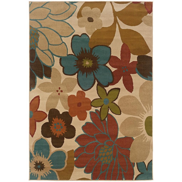 Home Decorators Collection Gabby Ivory 5 ft. x 8 ft. Area Rug