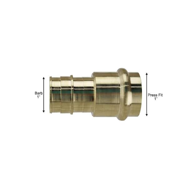 Apollo 1 in. Brass PEX-A Barb x 1 in. Press Adapter EPXPR11 - The