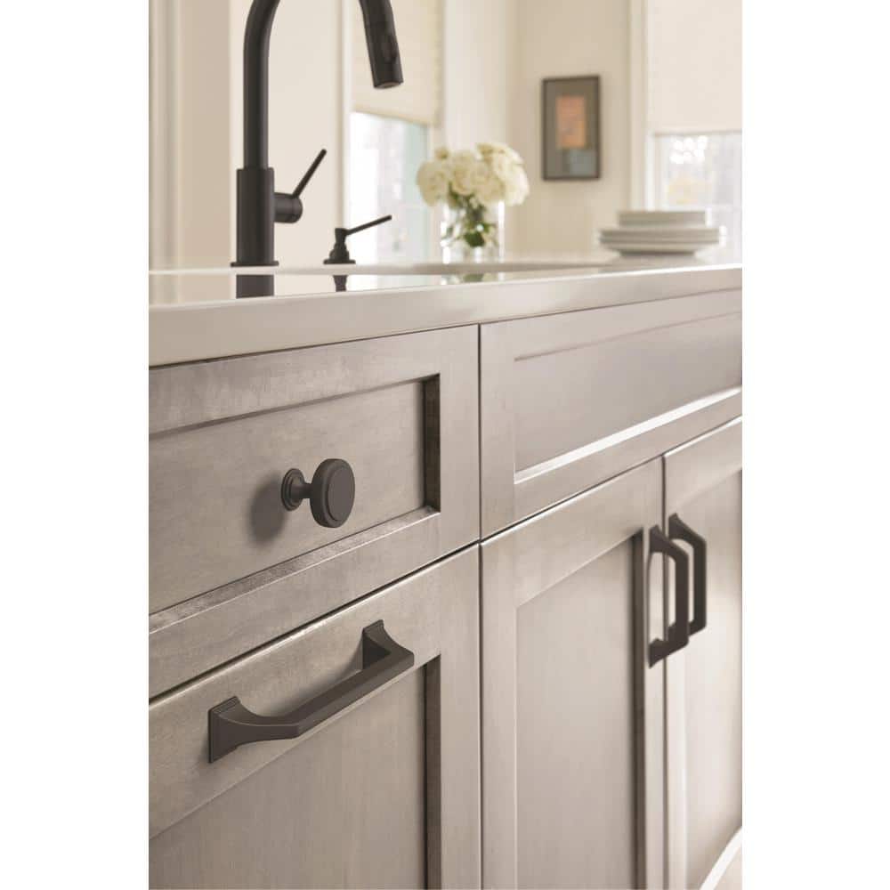 Matte Black Metal Cabinet Drawer Pull with Mounting Hardware