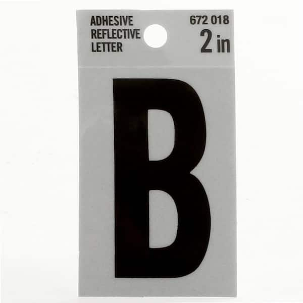 Everbilt 2 in. Vinyl Reflective Letter B 33017 - The Home Depot