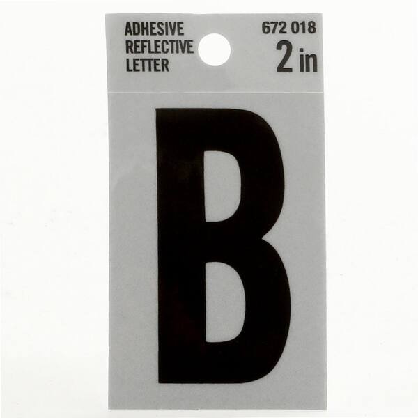 Everbilt 2 in. Vinyl Reflective Letter B 33017 The Home Depot