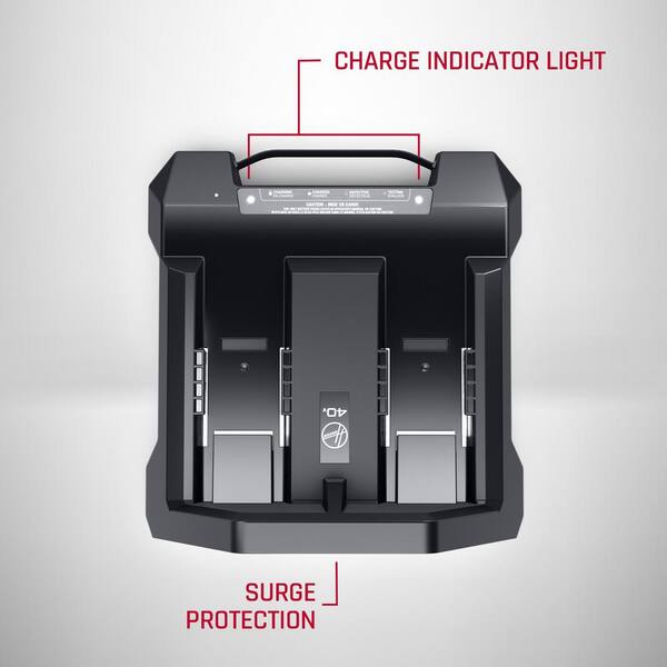 HOOVER Commercial 40V Dual Bay Charger for HVRPWR 40V Batteries - Model CH07250