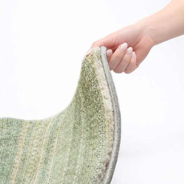 Dream Shag Premium Machine Washable Abstract ADS527 Aloe 10 ft. x 14 ft. Area Rug