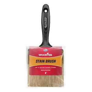 4 in. Oil and Stain Polyester Bristle Brush