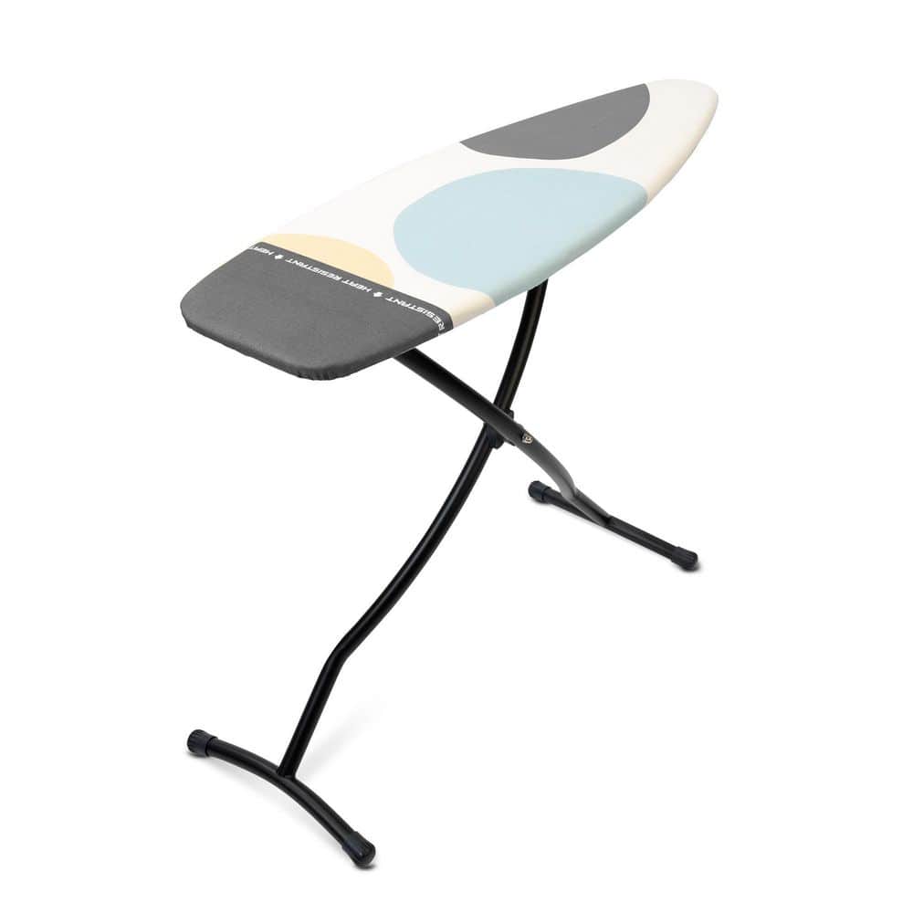 Brabantia XL Ironing Board with Spring Bubbles Cover and Black Frame