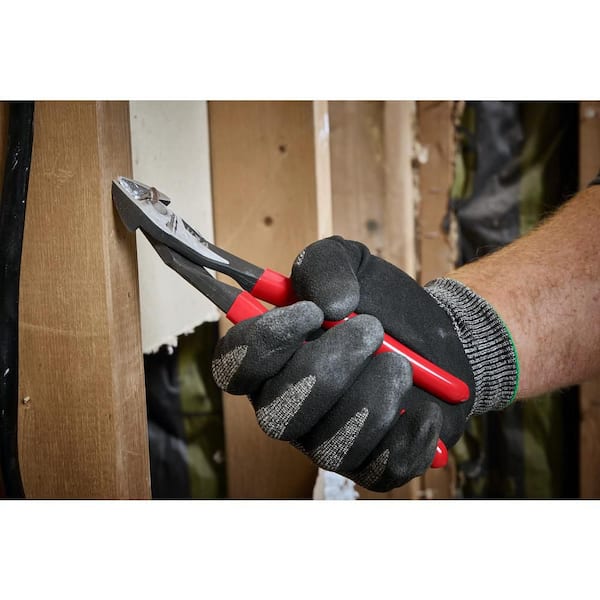 Milwaukee 8 in. Angled Head Diagonal Cutting Pliers with Dipped