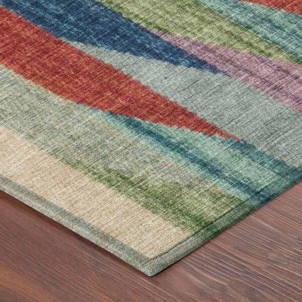 Chantille Machine Washable Indoor/Outdoor Abstract ACN2720 Blue 10 ft. x 14 ft. Area Rug