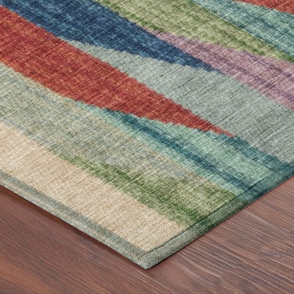Chantille Machine Washable Indoor/Outdoor Abstract ACN2720 Blue 2 ft. x 3 ft. Accent Rug