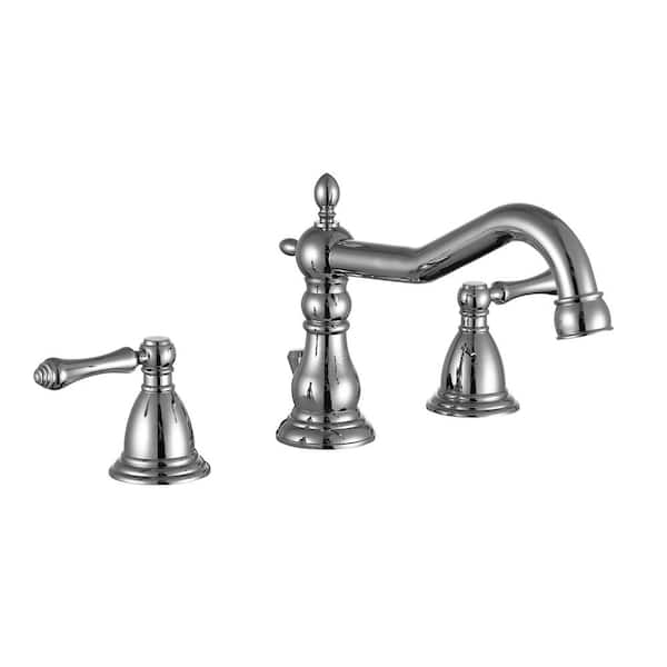 ANZZI Highland 8 in. Widespread 2-Handle Bathroom Faucet in Polished Chrome
