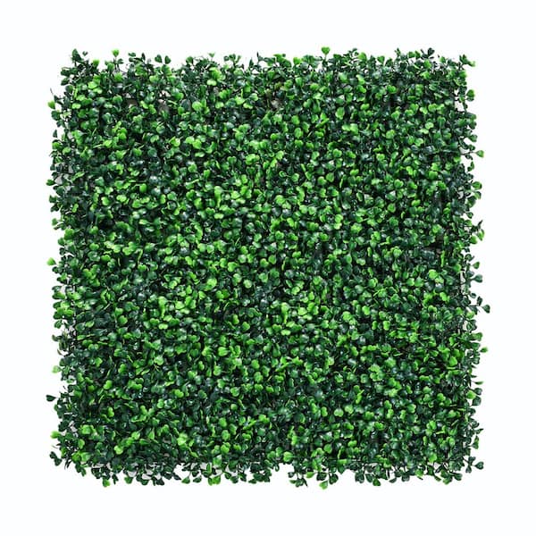 LHY 20 in. x 20 in. 6-Piece Artificial Boxwood Panel UV Stable Faux Topiary Hedge Backdrop Grass Wall Indoor Outdoor Decor