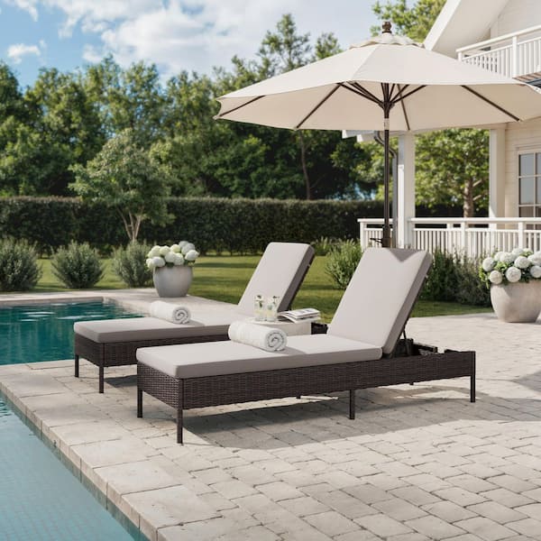 MARTHA STEWART Bedford Indoor-Outdoor Adjustable Patio Chaise