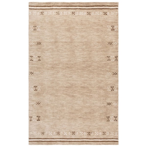 Himalaya 6 ft. x 8 ft. Beige/Brown Geometric Area Rug