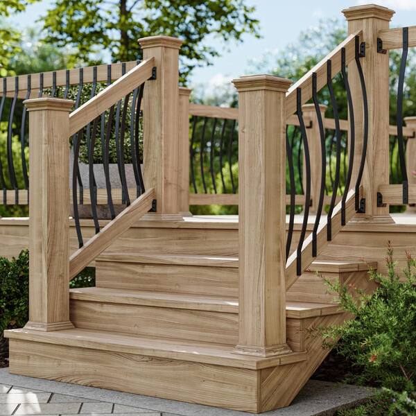 Deckorators 3/16-in x 1-in x 32-1/4-in Black Aluminum Deck Baluster (5-Pack)