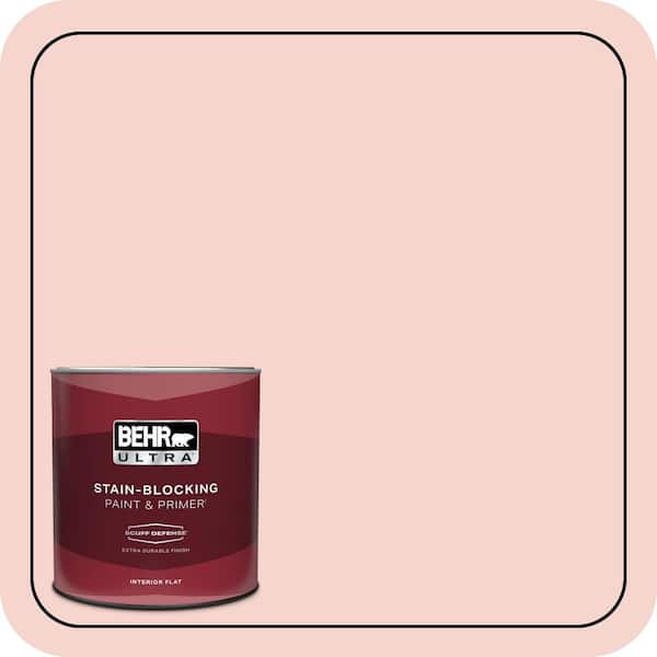 BEHR ULTRA 1 qt. #M170-1 Pink Elephant Extra Durable Flat Interior Paint & Primer