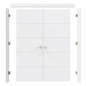 Masonite 48 in. x 80 in. 6 Panel Textured Primed Hollow Core