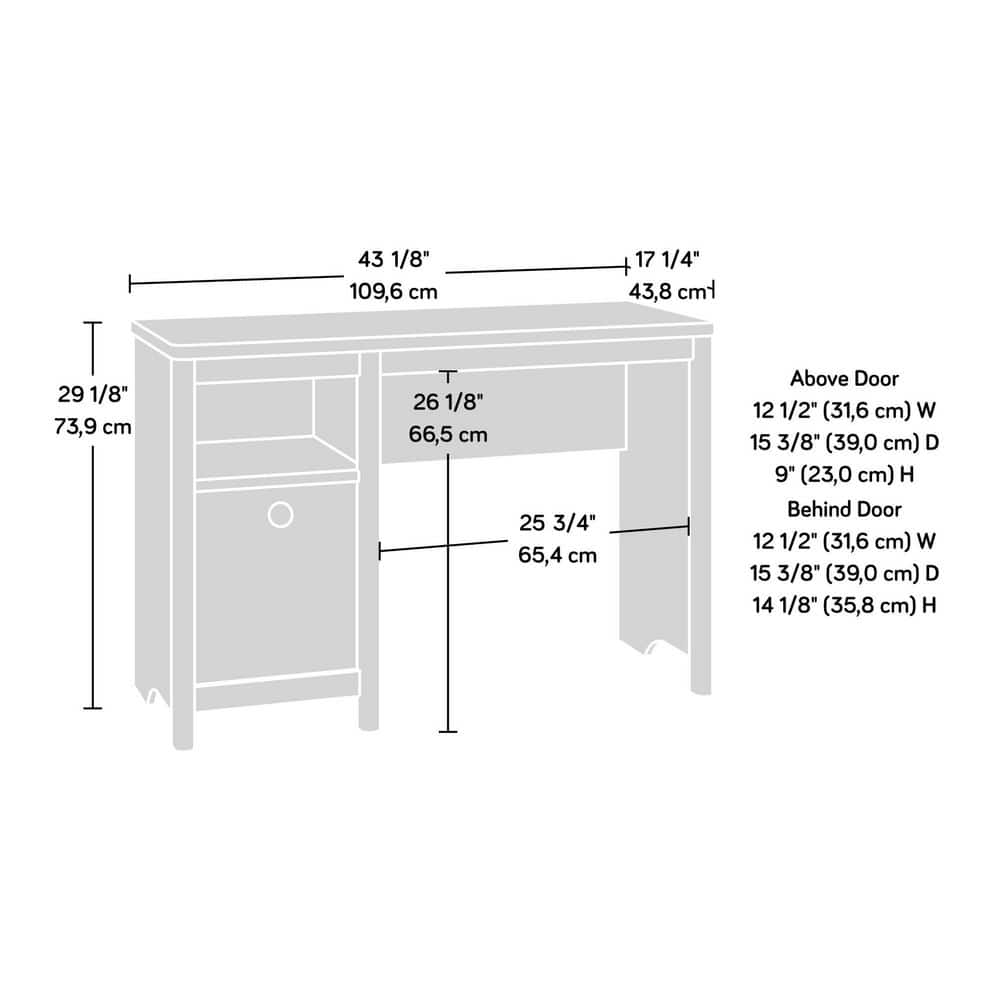 Timber Oak Computer Desk with Drawer and Keyboard Tray
