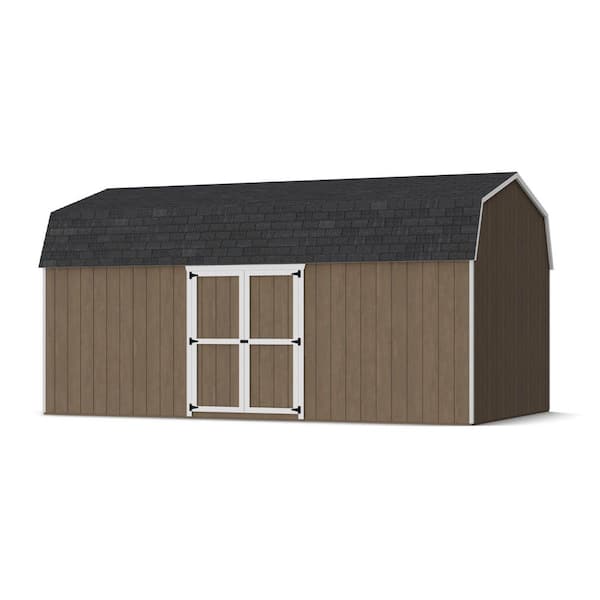 Value Gambrel 12 ft. x 20 ft. Wood Storage Shed with 6 ft. Sidewalls, Side Entry, and Floor (240 sq. ft. )