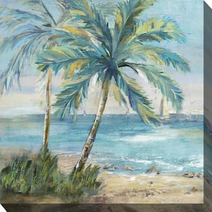 Coastal Palm No1 Outdoor Art 24 in. x 24 in.