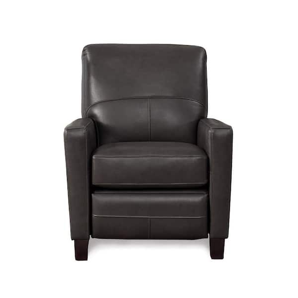 Hydeline Connie Charcoal Top Grain Leather Push Back Recliner