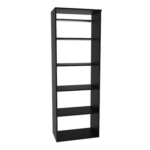 ClosetMaid 34.76 in. H Charcoal Black Fabric Hanging Closet Organizer with  3 Shelves 2050500 - The Home Depot