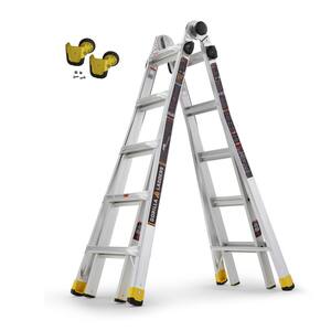 22 ft. Reach MPXA Multi-Position Ladder/MPXA Wheel Kit (Combo-Pack)