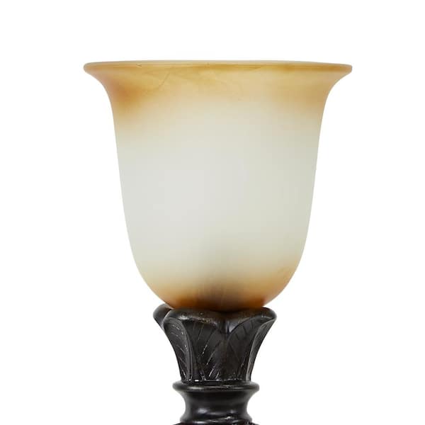 Uplight table lamp with 2024 glass shade