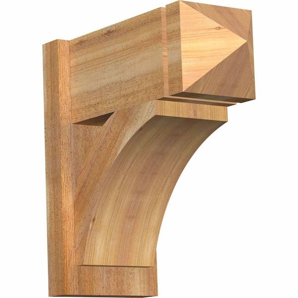 Ekena Millwork 8 in. x 18 in. x 18 in. Thorton Arts and Crafts Rough Sawn Western Red Cedar Outlooker