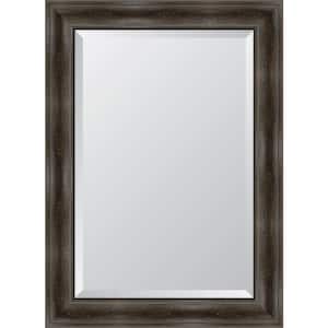 Medium Rectangle Gray Beveled Glass Classic Mirror (32 in. H x 44 in. W)