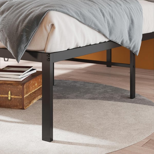 Yelena zinus black metal offers bed platform