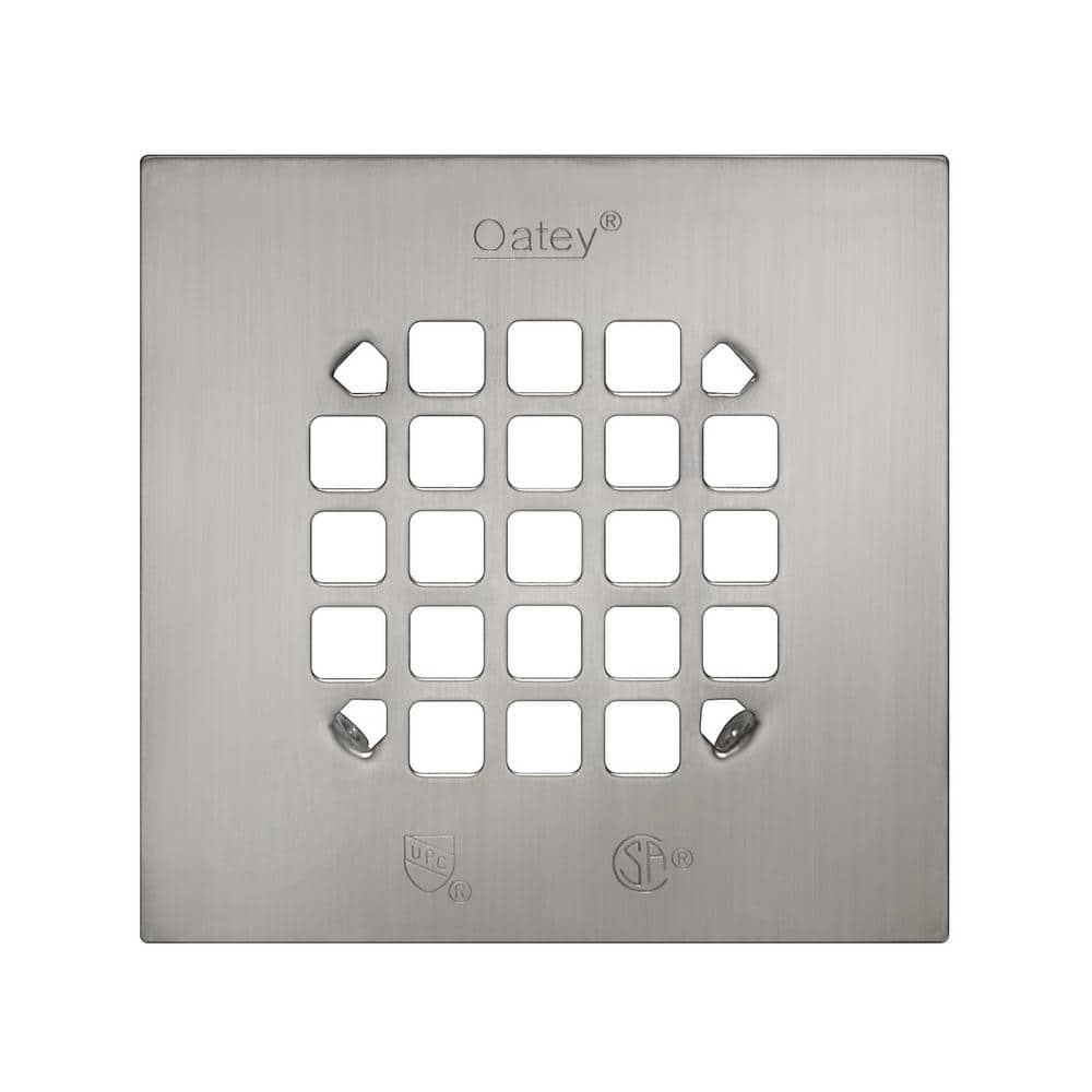 Oatey 4-1/4 in. Round Push-In White Plastic Shower Drain Cover 42003 - The  Home Depot
