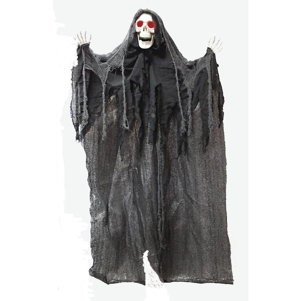 63 in. Halloween Sonic Light Up Reaper 4241 - The Home Depot