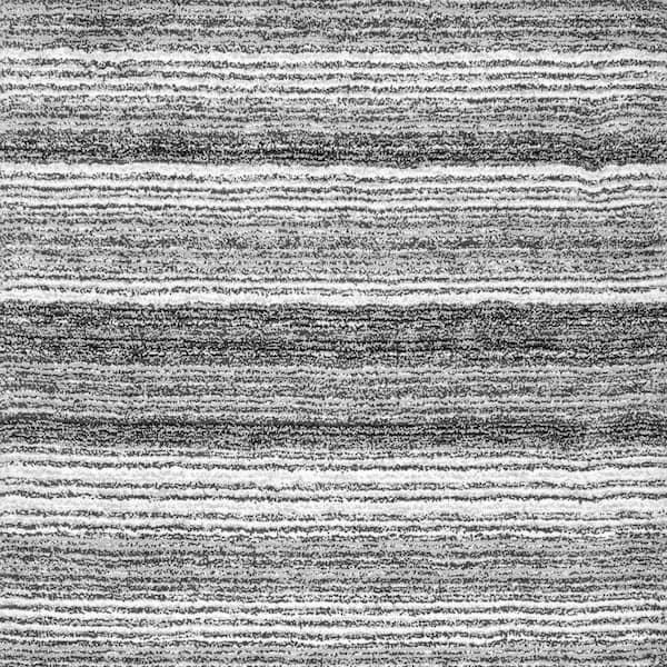 nuLOOM Drey Ombre Shag Gray Multi 6 ft. Square Rug
