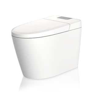 Rough in Size if different than 12 1-piece 1 GPF Dual Flush Elongated Smart Toilet in White Seat Included