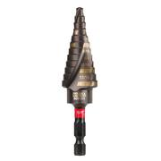 SHOCKWAVE 3/16 in. - 7/8 in. #4 Impact-Rated Titanium Step Drill Bit (12-Steps)