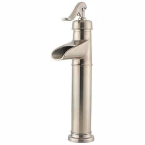 Ashfield Single Hole Single-Handle Vessel Bathroom Faucet in Brushed Nickel
