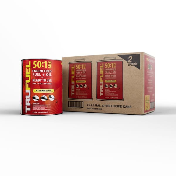 TruFuel 2-Cycle 50:1 Pre-Mixed Fuel and Oil 2.1 Gal. (2-Pack